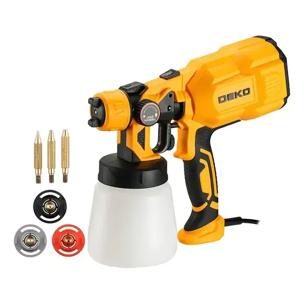 Pistola de Pintura Elétrica HVLP 550W DEKO Alta Potência